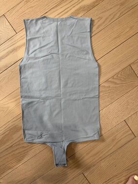 SKIMS Light Gray Sleeveless Bodysuit